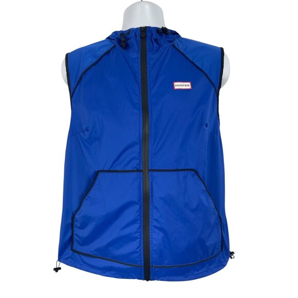 Hunter for Target Lightweight Hooded Vest Medium Blue Full Zip - Picture 1 of 7